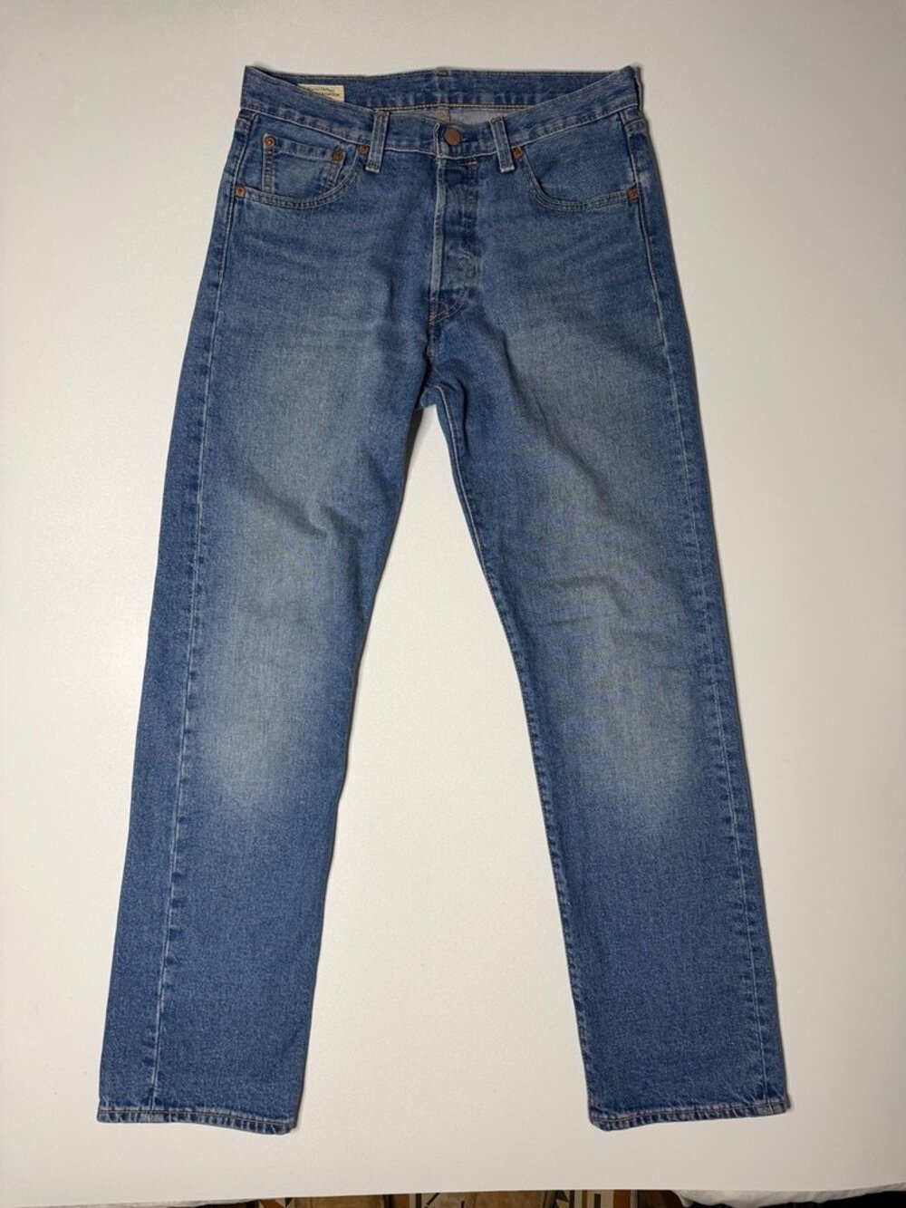 Levi's Premium 501 '93 Jeans Mens 30X32 Blue Denim Straight Leg Button Fly Big E